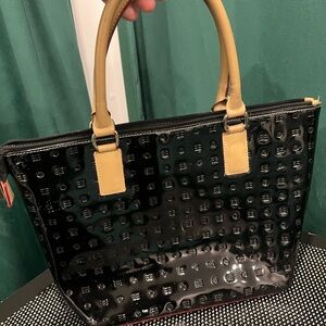 Arcadia Black and Tan Tote Bag